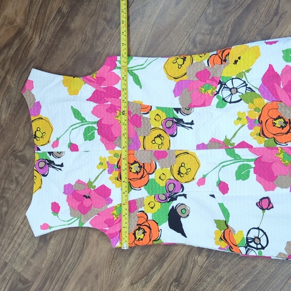 Trina Turk Floral Pom-pom Fringe Shift Dress - Picture 12 of 13